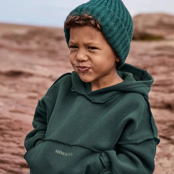 Forrest Green Exposed Seam Hoodie